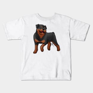 Dog - Rottweiler - Mahogany Kids T-Shirt